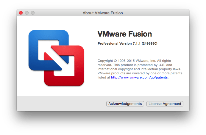 vmware fusion for mac high sierra
